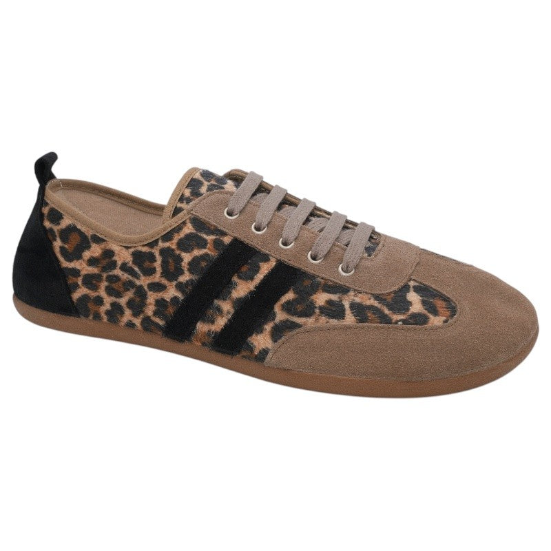 🐆 Zapatillas Barefoot Mujer | Urbanas Retro Leopardo 🖤 Batilas