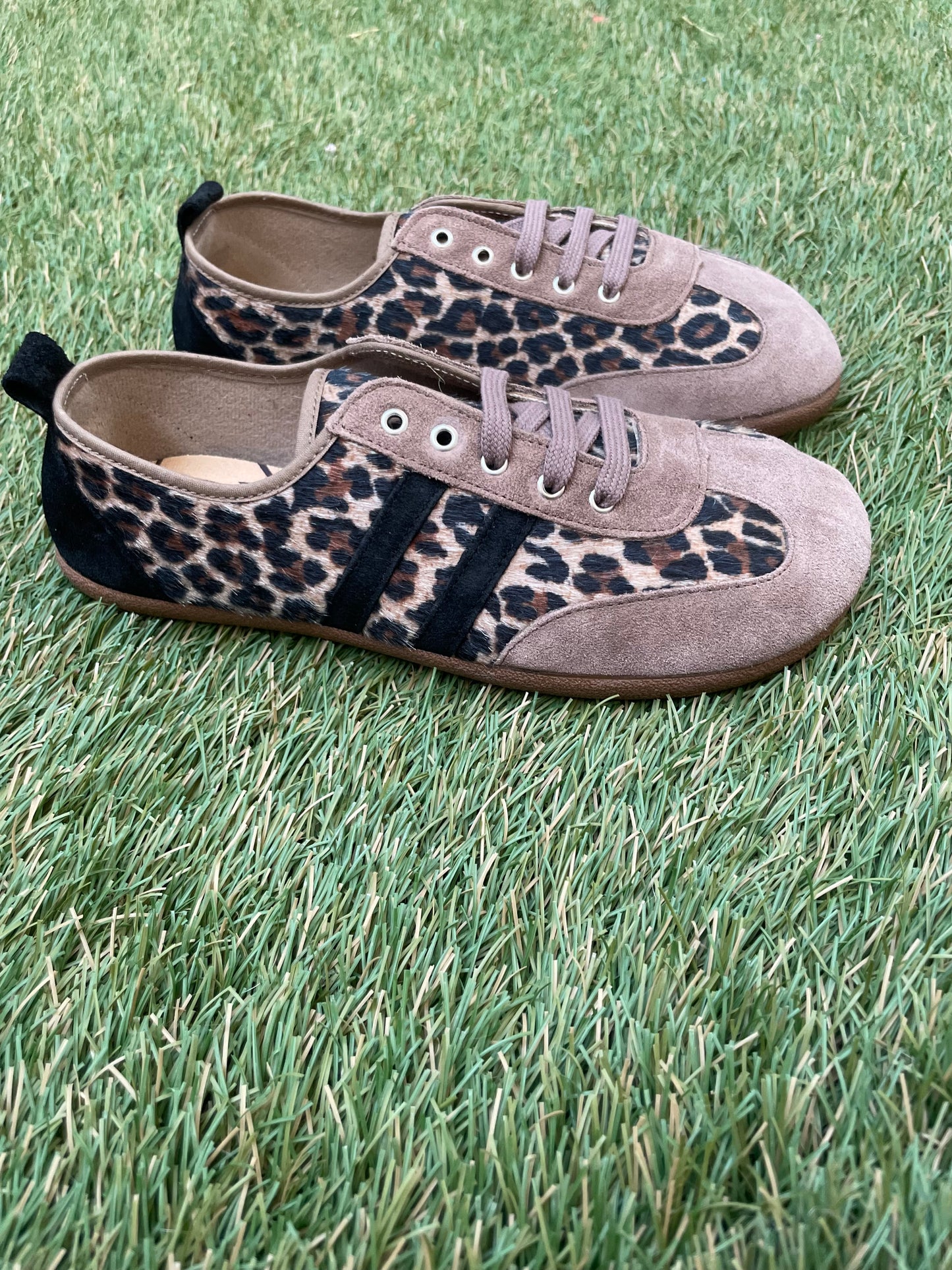 🐆 Zapatillas Barefoot Mujer | Urbanas Retro Leopardo 🖤 Batilas