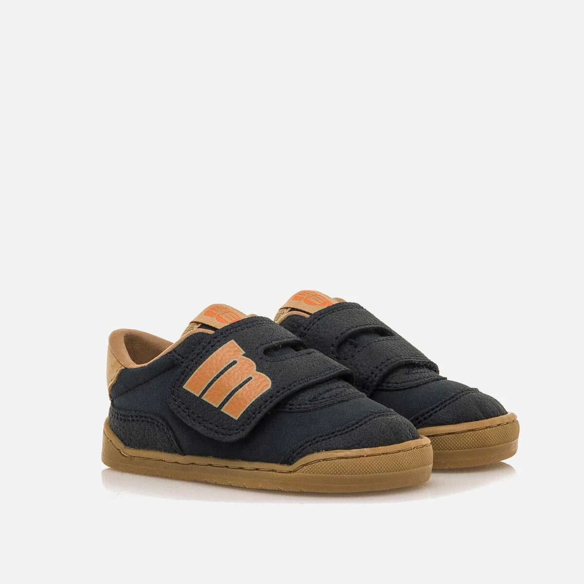 Zapatillas barefoot Mustang free -marino naranja