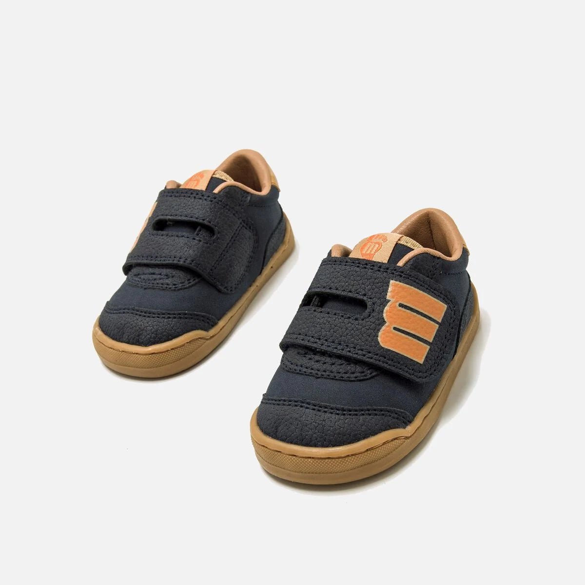 Zapatillas barefoot Mustang free -marino naranja