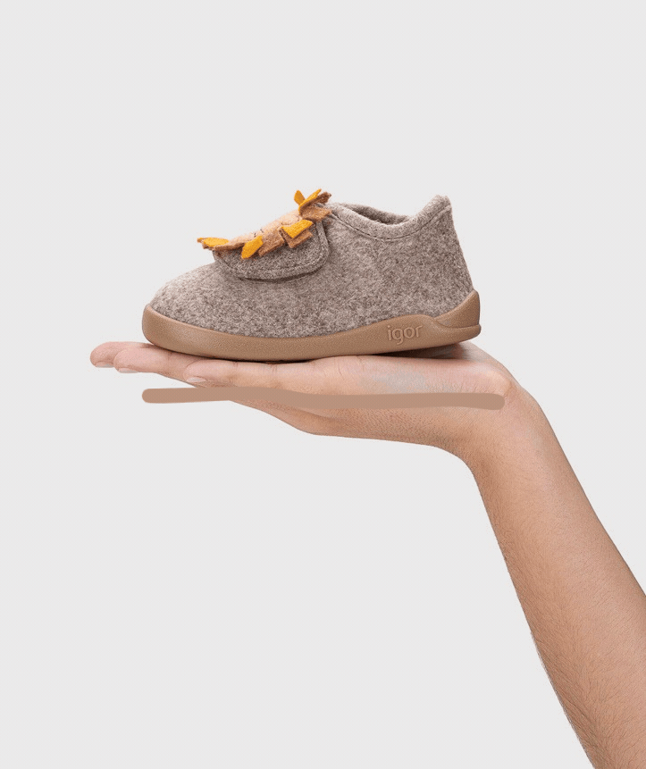 Zapatillas de estar en casa - León Taupe - IGOR