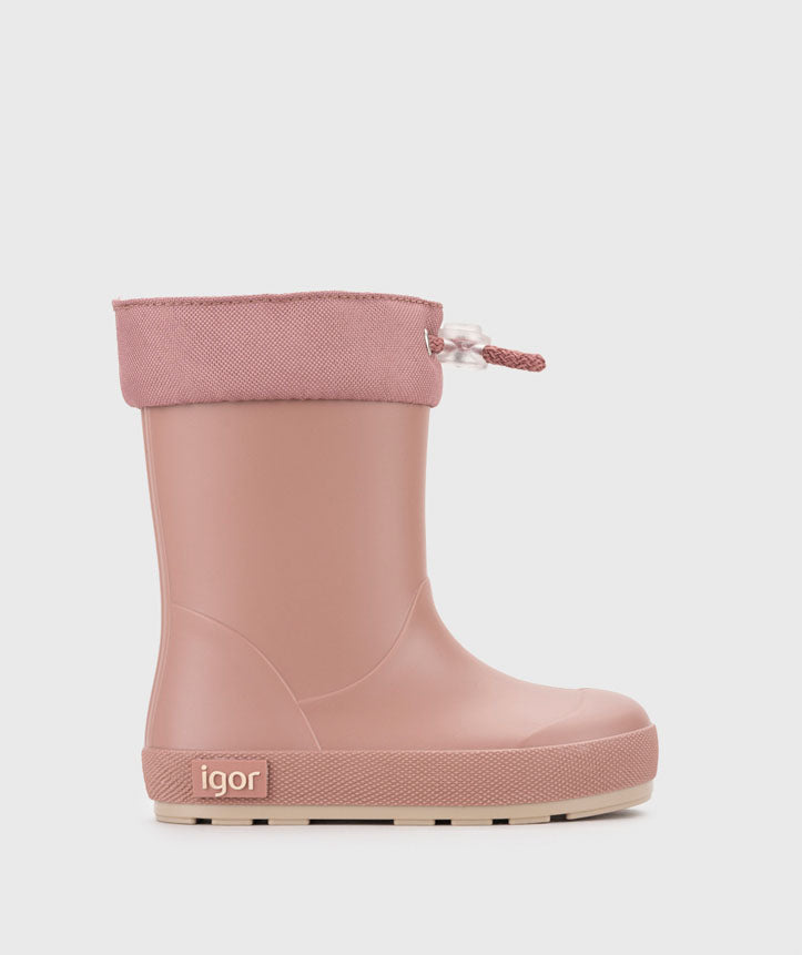 Botas de Agua Barefoot - Yogi DK Cuello Rosa - IGOR