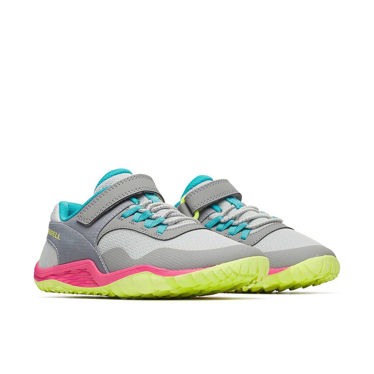 Zapatilla minimalista- Trail glove - MERRELL gris y rosa