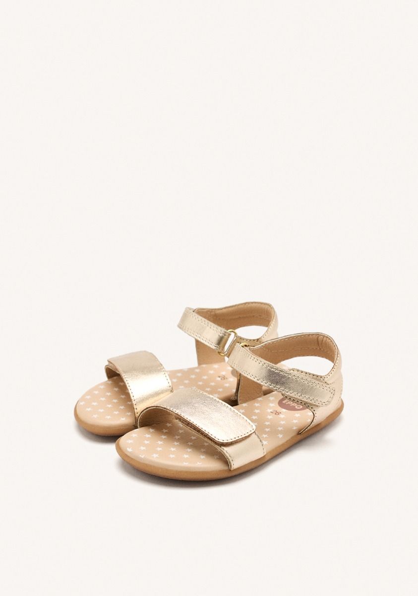 Sandalia de piel Barefoot -Hubbard platino - Gioseppo
