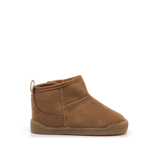 Botin forrado pelo Mustang Free baby marrón.