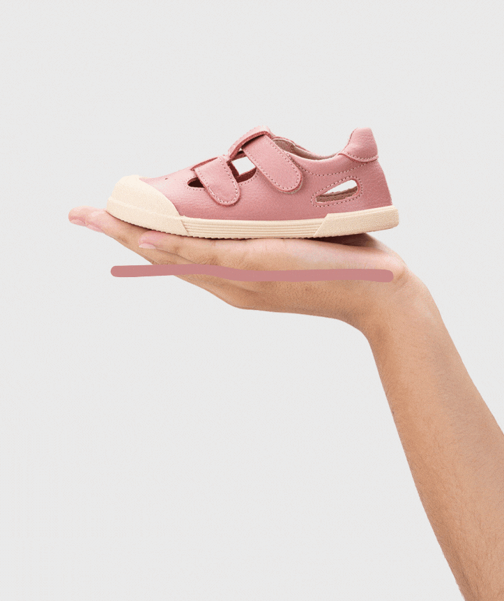 Sandalia Barefoot Piel - Rosa IGOR