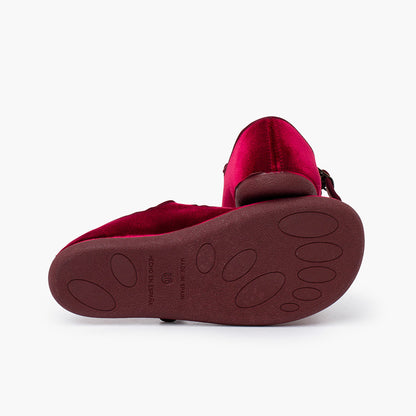 Merceditas Barefoot -  Terciopelo Burdeos -  BATILAS