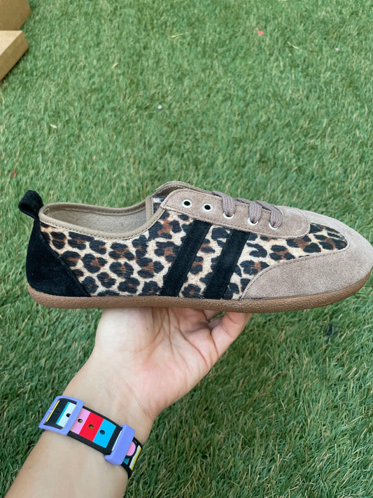 🐆 Zapatillas Barefoot Mujer | Urbanas Retro Leopardo 🖤 Batilas