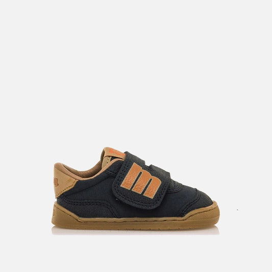 Zapatillas barefoot Mustang free -marino naranja