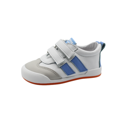 Deportivas respetuosas- Milán blanco-azul - Blanditos