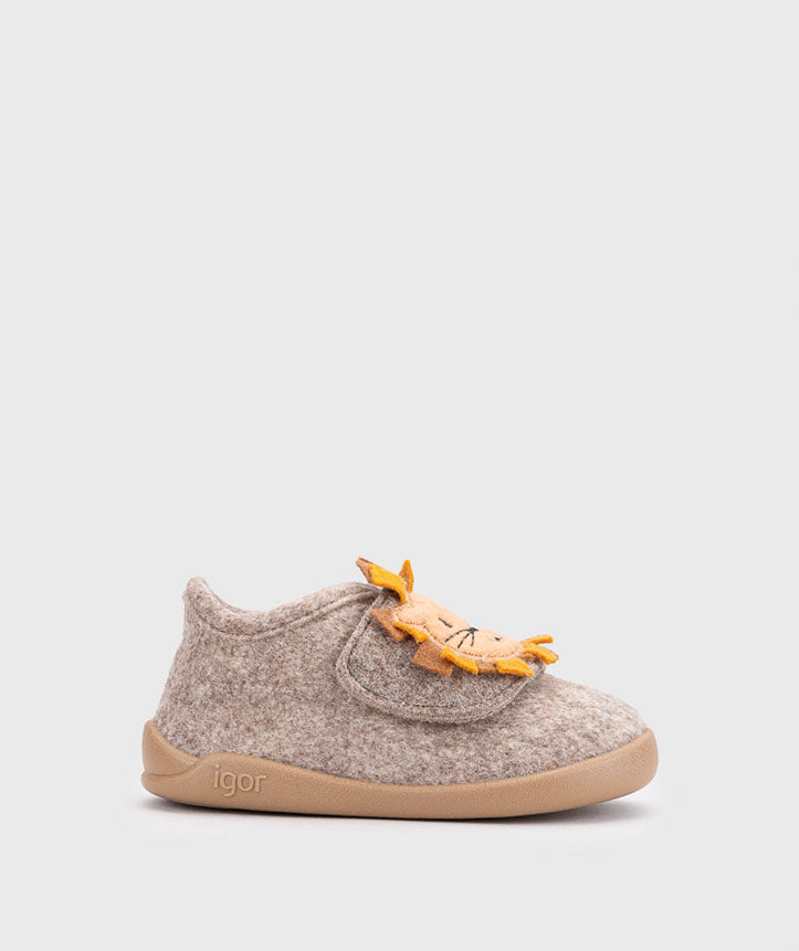 Zapatillas de estar en casa - León Taupe - IGOR
