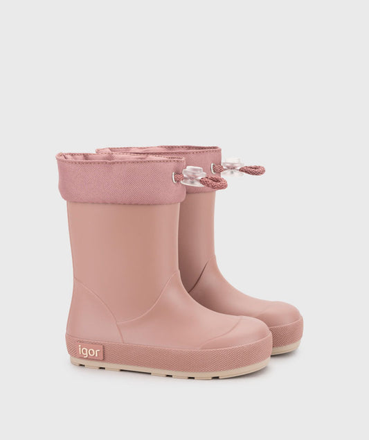 Botas de Agua Barefoot -  Yogi DK Cuello Rosa -  IGOR