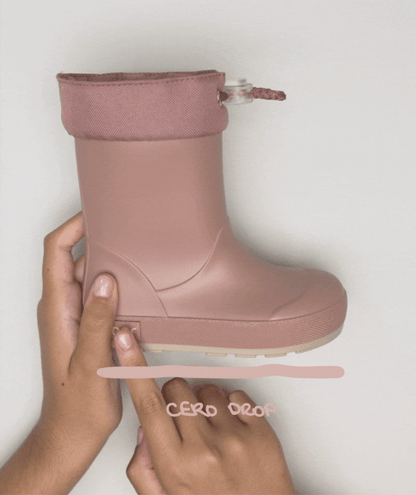Botas de Agua Barefoot -  Yogi DK Cuello Rosa -  IGOR