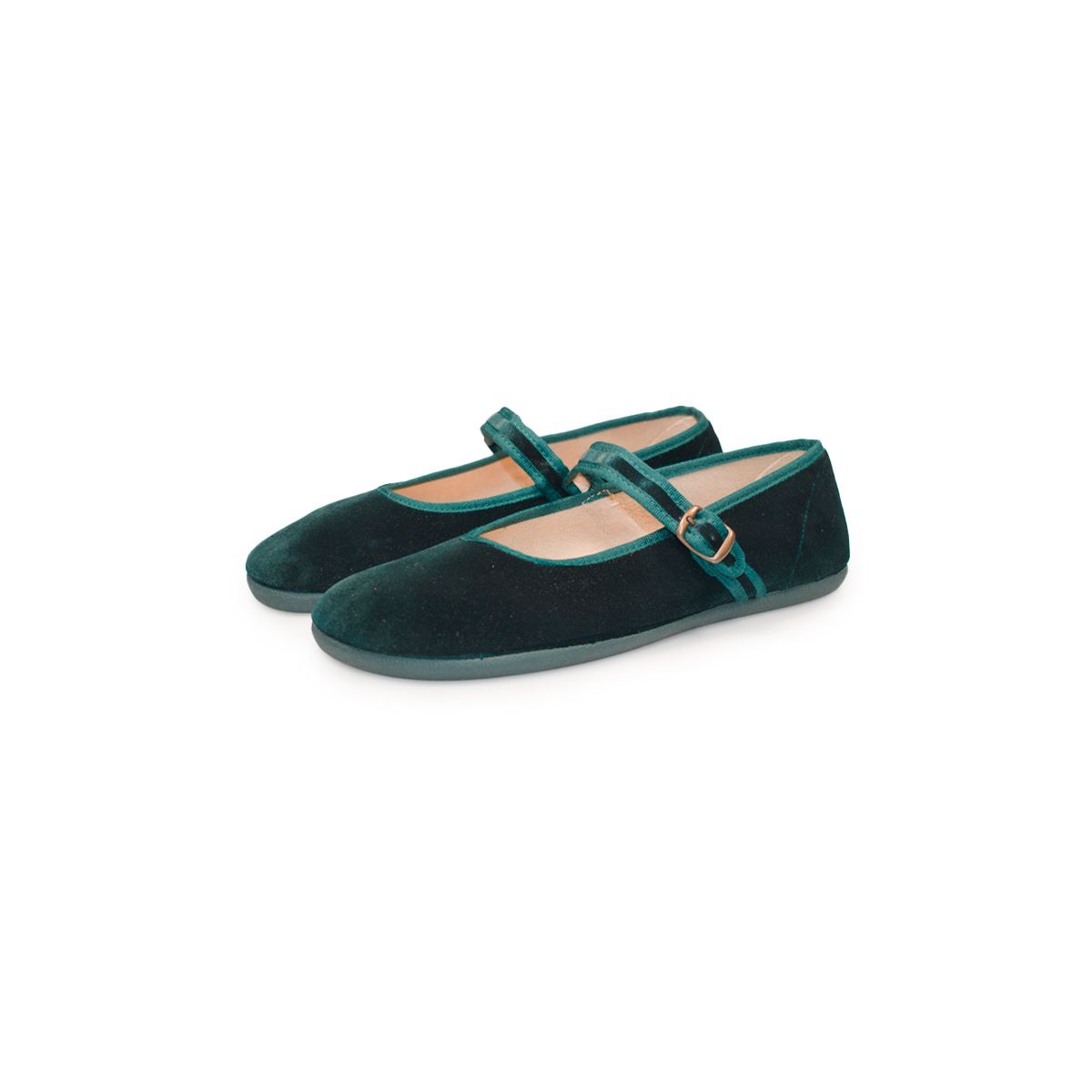 Merceditas Barefoot -  Terciopelo VERDE -  BATILAS