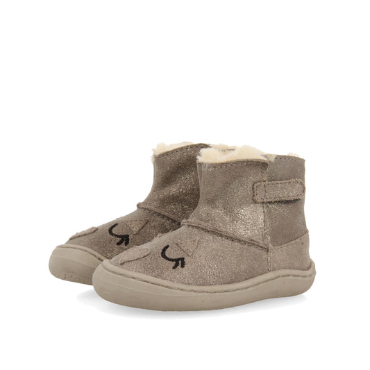 Botas Barefoot para Niña GIOSEPPO Levoca 73554 - Gris | Calzado Respetuoso para el Desarrollo Natural