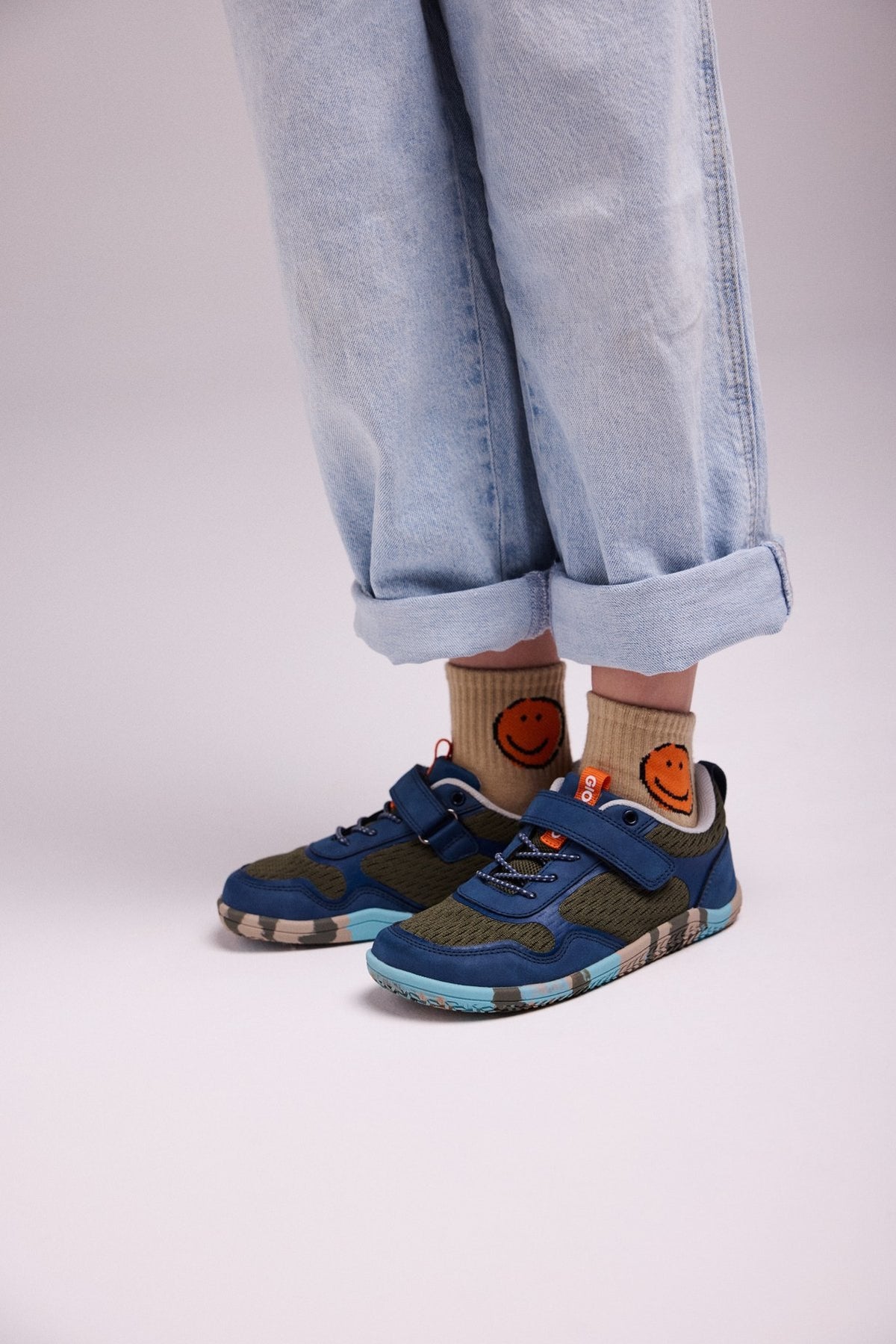 Zapatillas Barefoot Gioseppo Erith Kaki para Niño | Suela Flexible